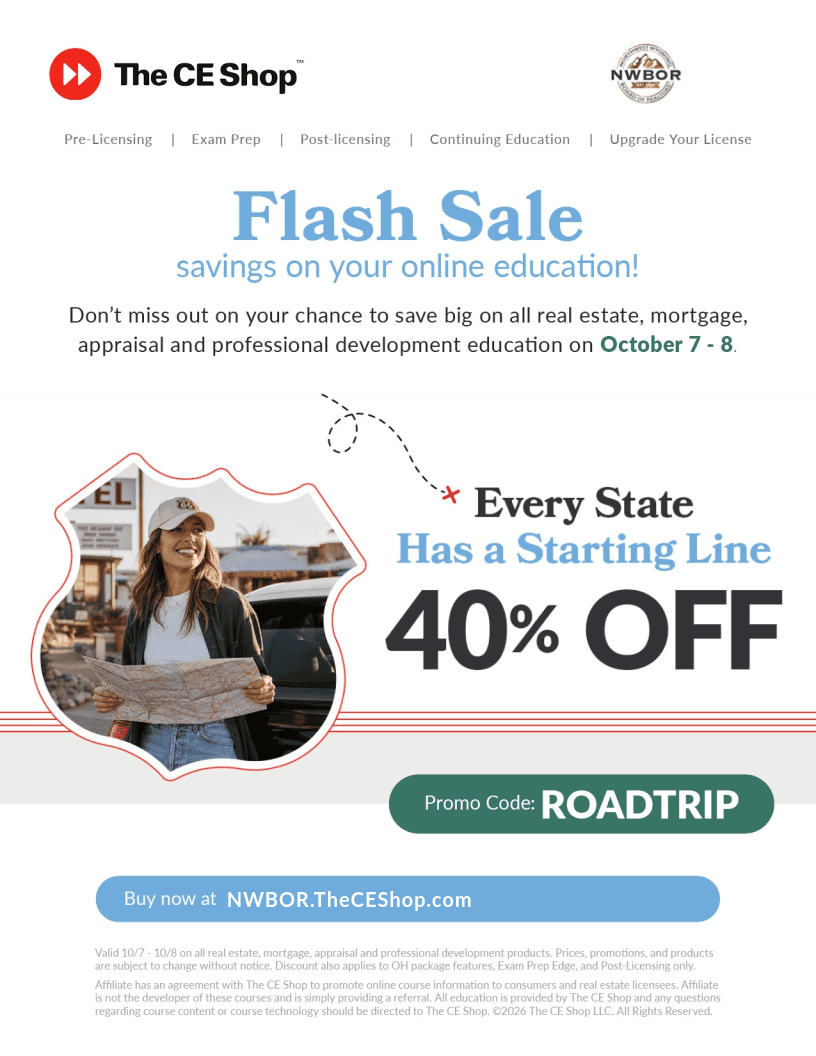 The CE Shop flash sale: 40% off with promo code ROADTRIP, October 7 to 8, 2026.